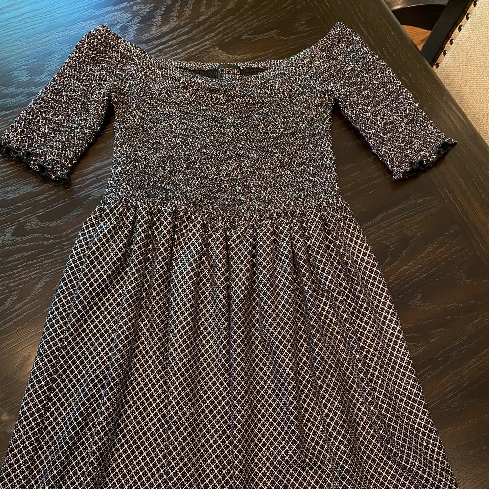 Black and Gold Topshop Dress